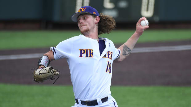 SF Giants prospect Carson Whisenhunt during his time in the Cape Cod League this summer.